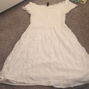 White off the shoulder dress